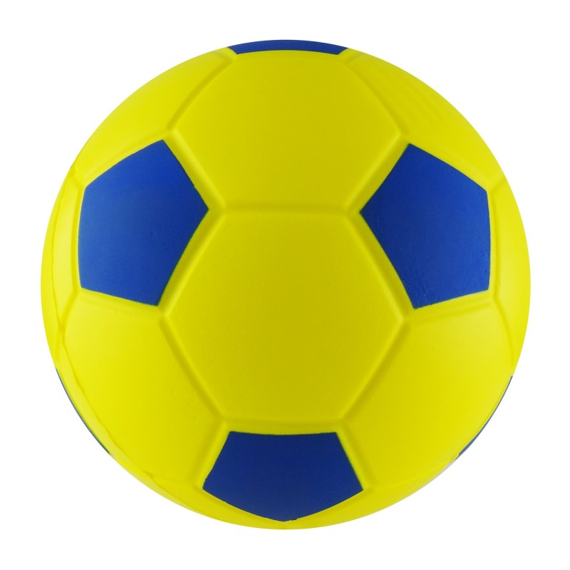 Balon Esponja Pu. Futbol 8″ Amarillo/Azul