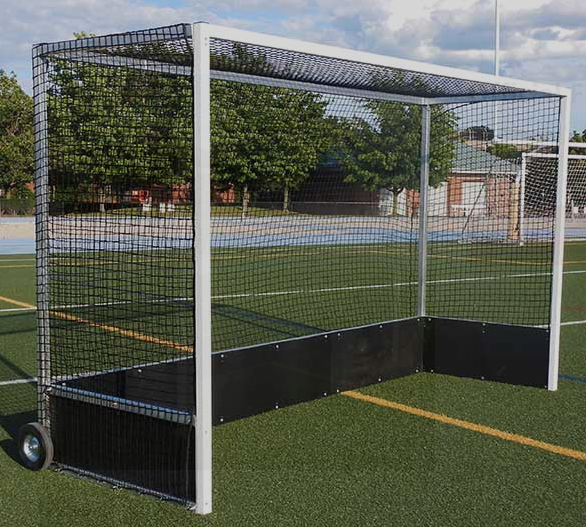 Portería de fútbol portátil hockey césped aluminio