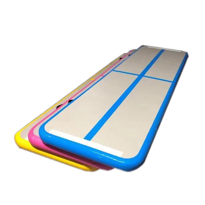 Colchoneta de trampolín larga, colchoneta inflable de gimnasia