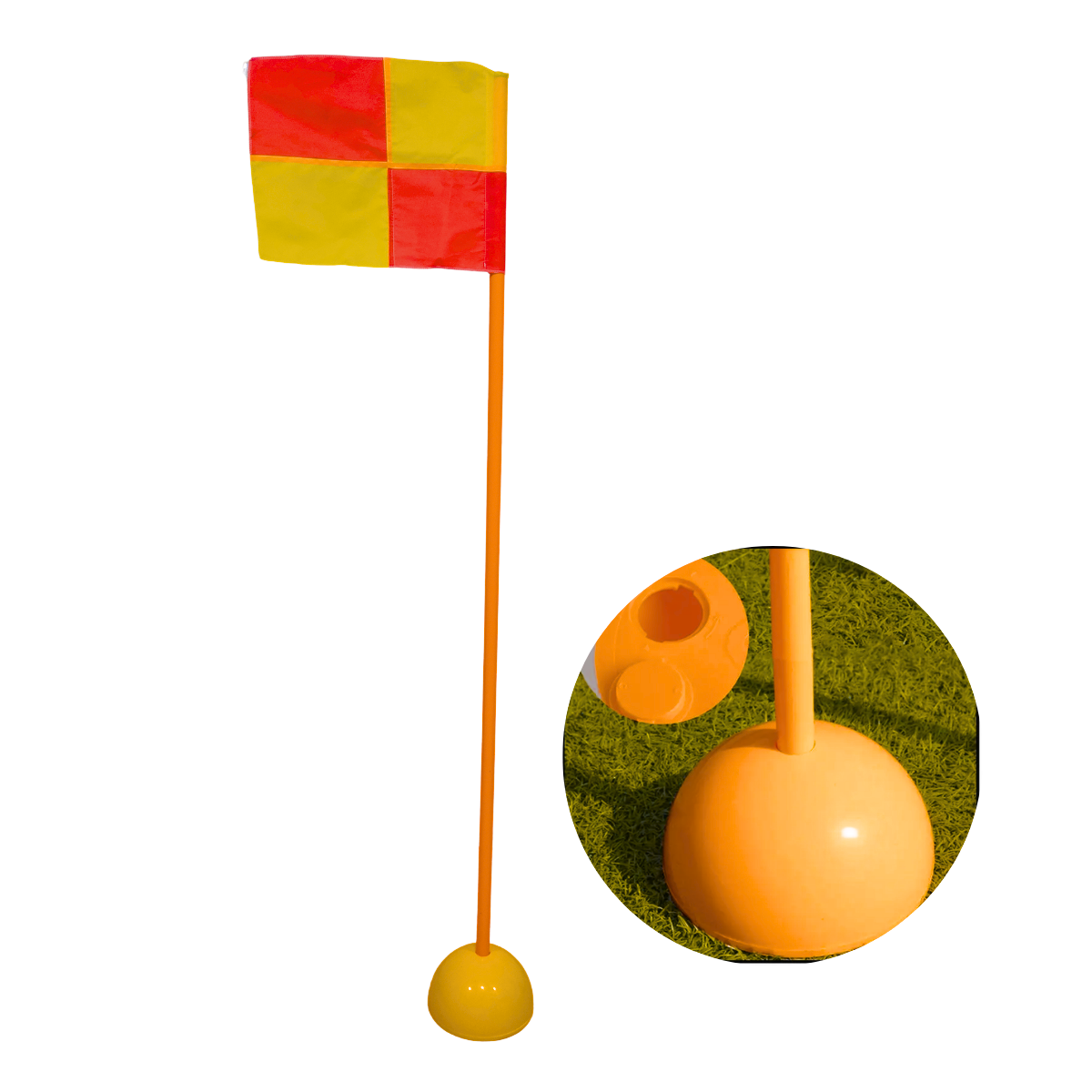 Banderín Córner con Bastón Pole 1.50m y Base
