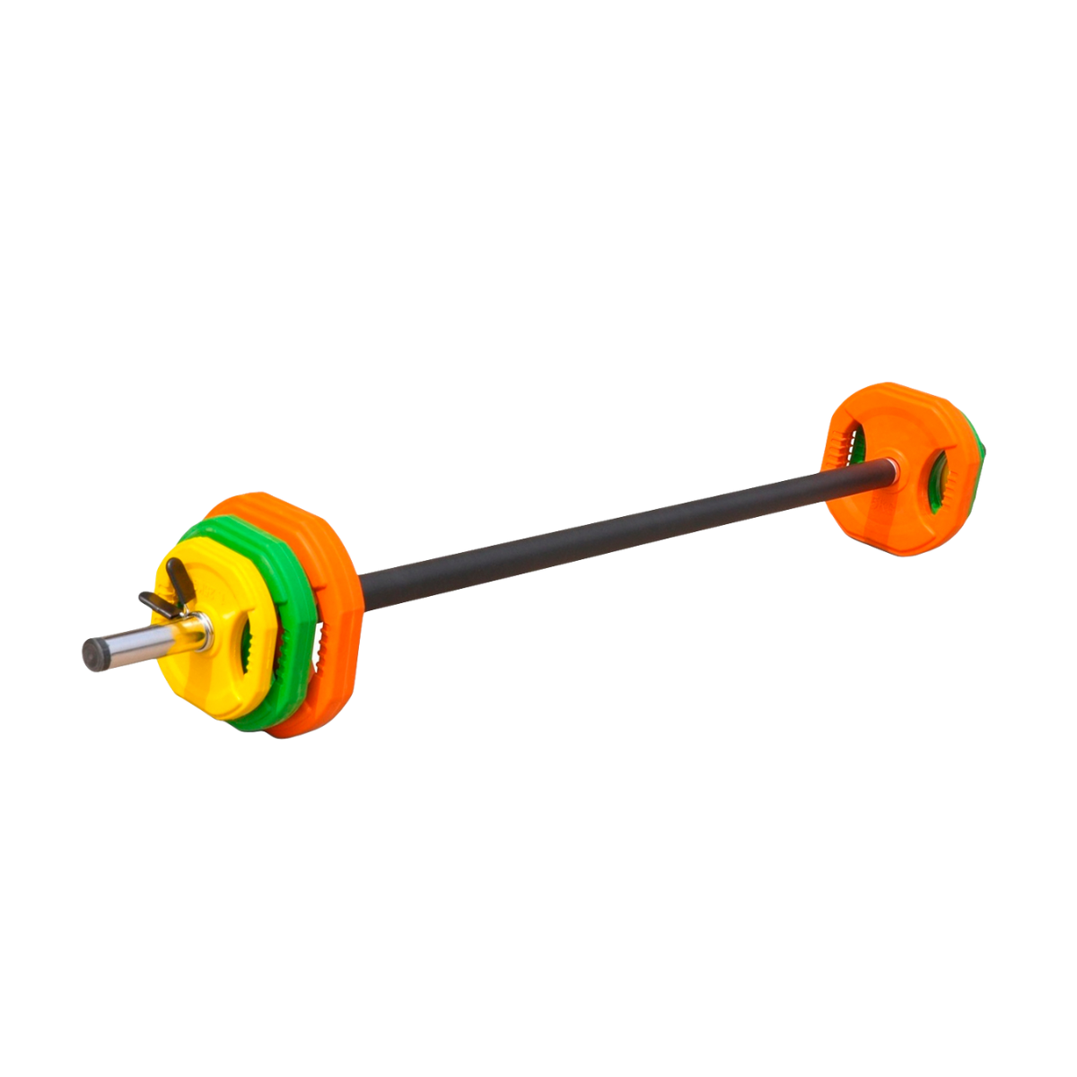 Set Armado con Barra Recta 120 cm y Discos (Total 20kg)